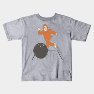 Bigfoot Bowling Kids T-Shirt